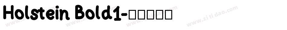 Holstein Bold1字体转换